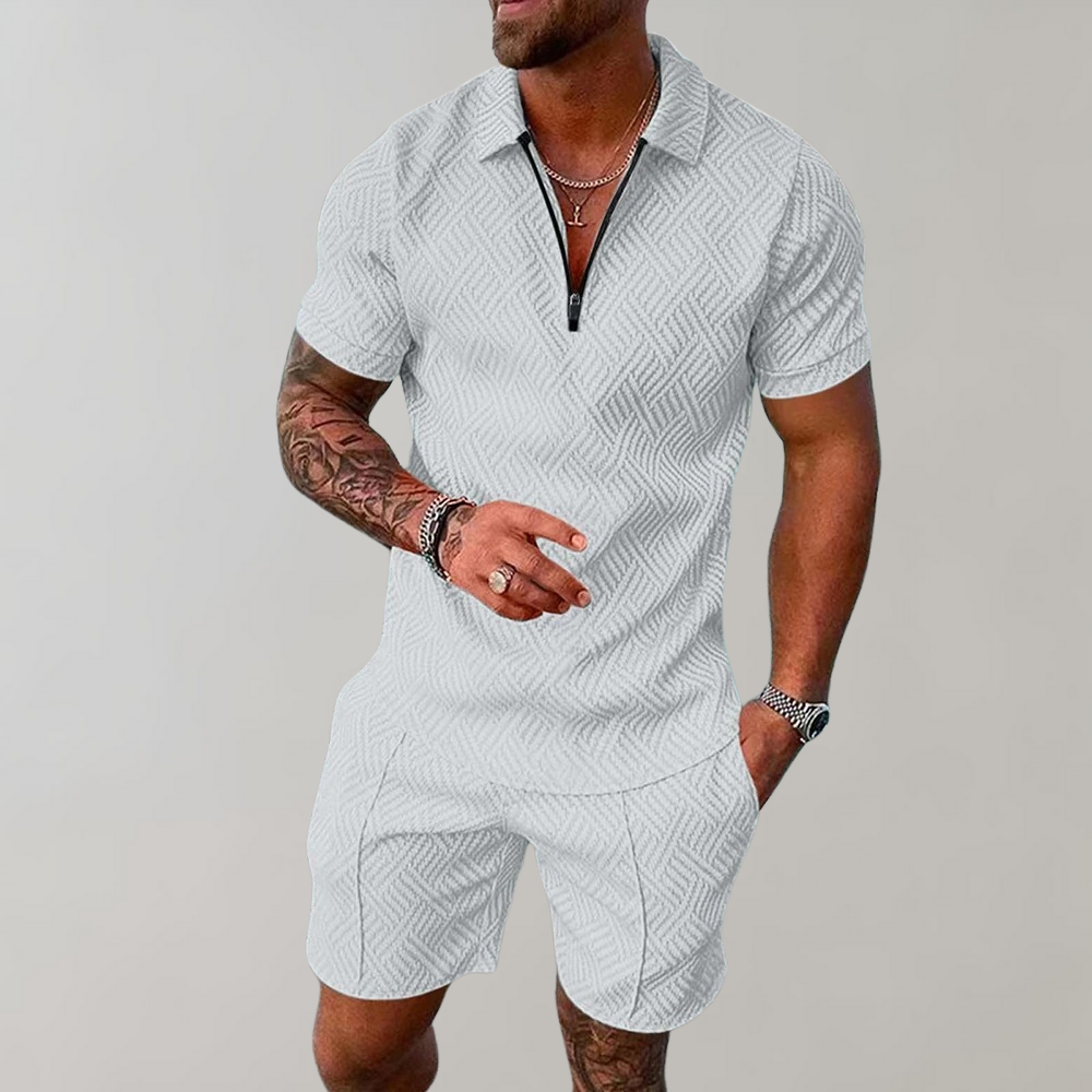 Men's Summer Polo Shirt and Shorts Set - view 6