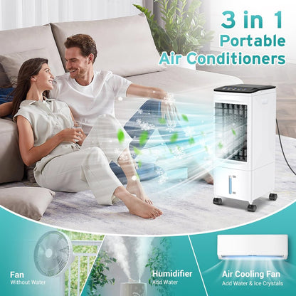 3-in-1 Portable Air Conditioner with Timer and Oscillation