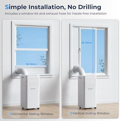 9000 BTU Portable Air Conditioner with Dehumidifier and Fan