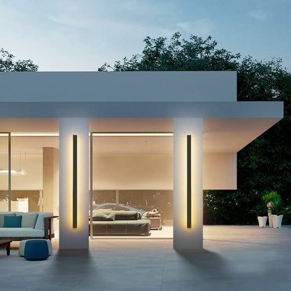 Aluminium Backlit Modern Outdoor Wall Sconce - view 10