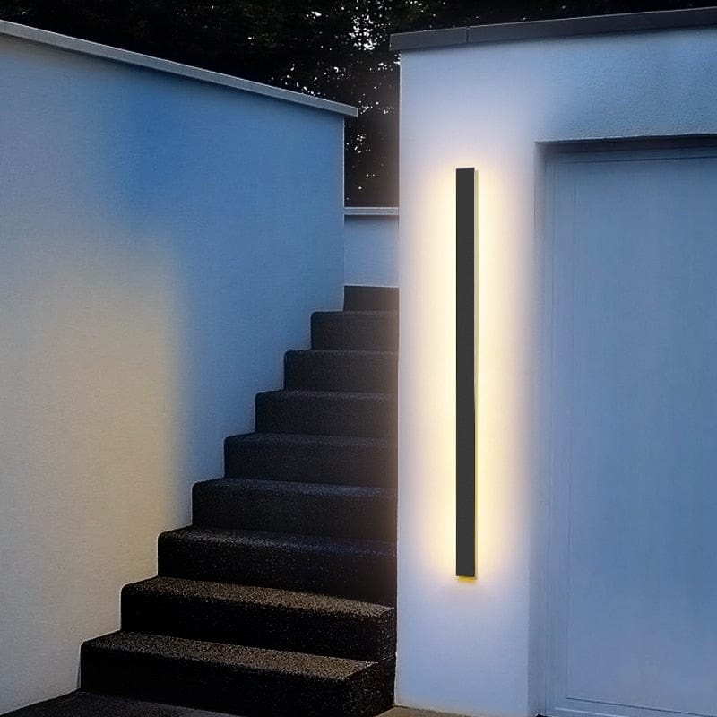 Aluminium Backlit Modern Outdoor Wall Sconce - view 11