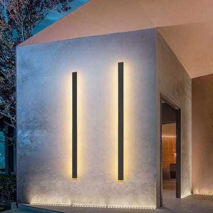 Aluminium Backlit Modern Outdoor Wall Sconce - view 13