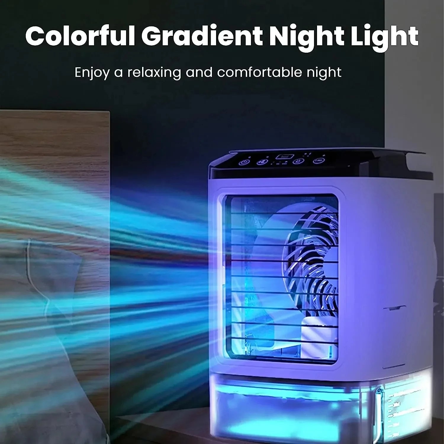 3-Speed Portable Air Conditioner with Ultrasonic Cooling