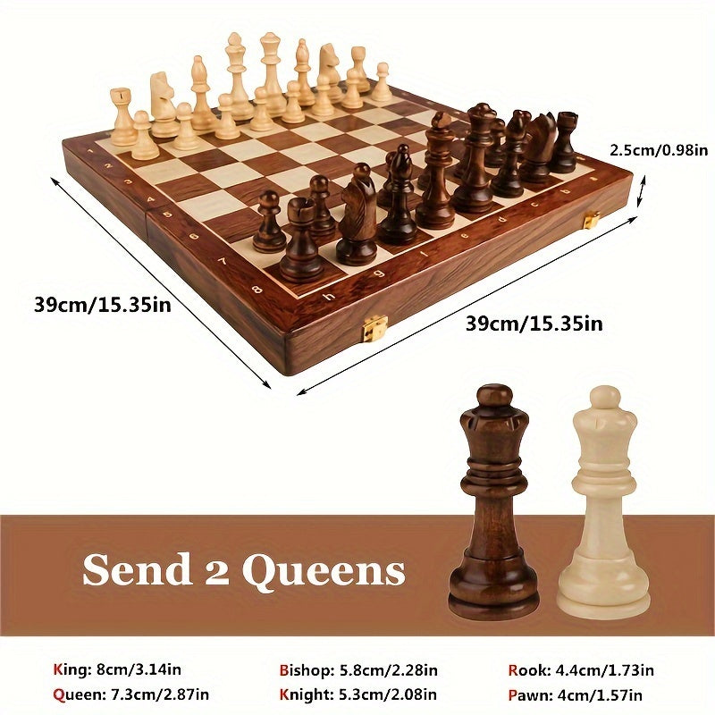Handcrafted Premium Wooden Chess Set for Competitive Play - view 1