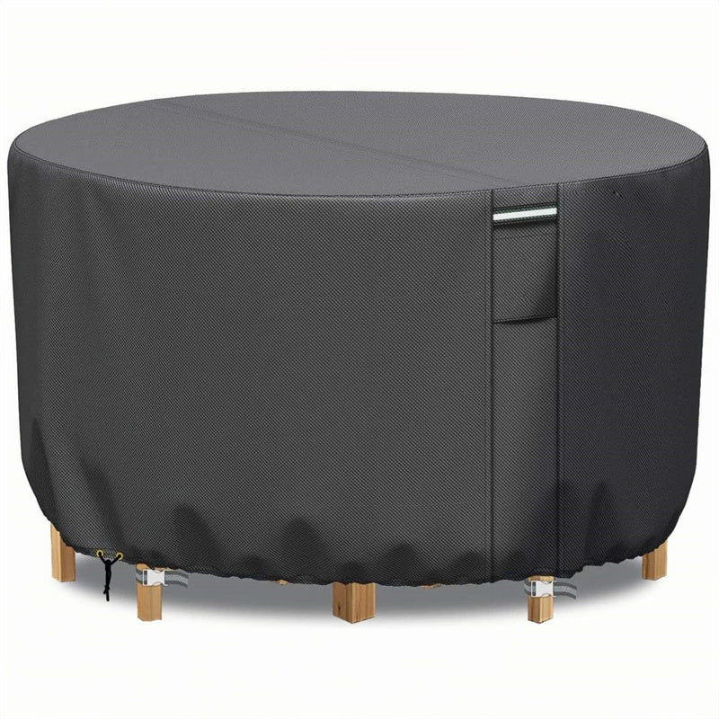 Heavy-Duty Round Outdoor Furniture Cover with Air Vent - view 10