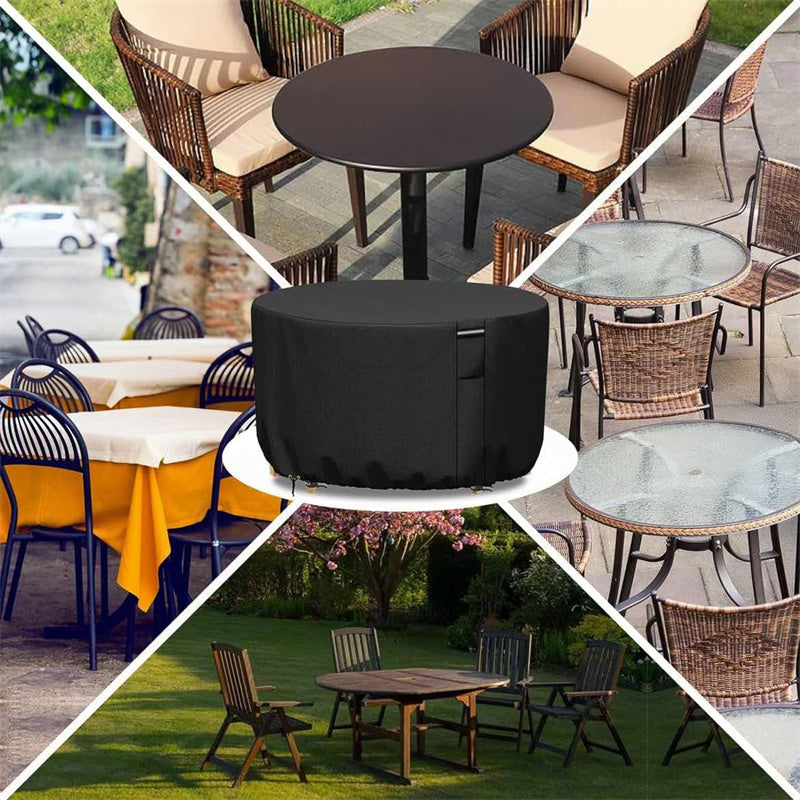 Heavy-Duty Round Outdoor Furniture Cover with Air Vent - view 12