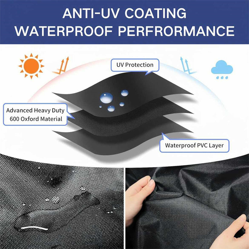 Heavy-Duty Round Outdoor Furniture Cover with Air Vent - view 14