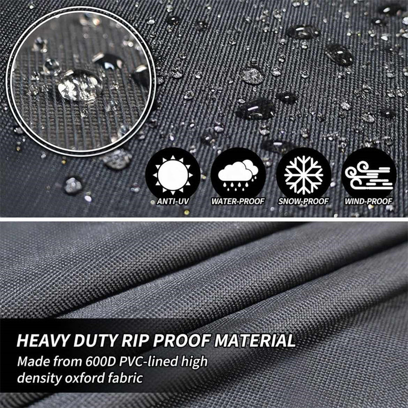 Heavy-Duty Round Outdoor Furniture Cover with Air Vent - view 3