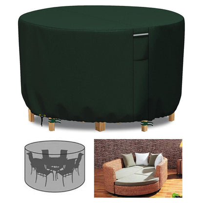 Heavy-Duty Round Outdoor Furniture Cover with Air Vent - view 6