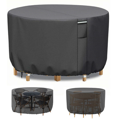 Heavy-Duty Round Outdoor Furniture Cover with Air Vent - view 7
