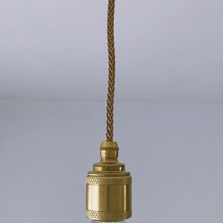 Brass single drop pendant light (without bulb)