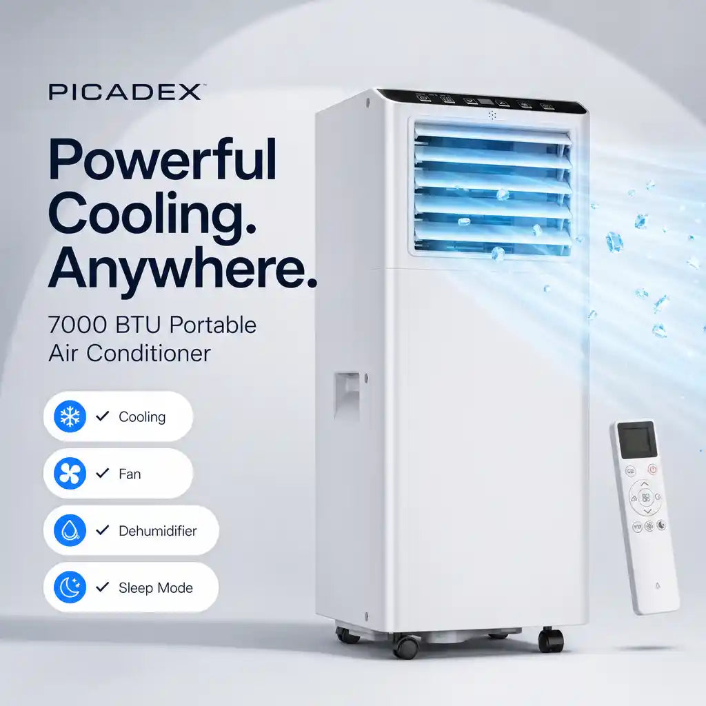 Portable Air Conditioner Unit, 7000 to 9000 BTU Cooling