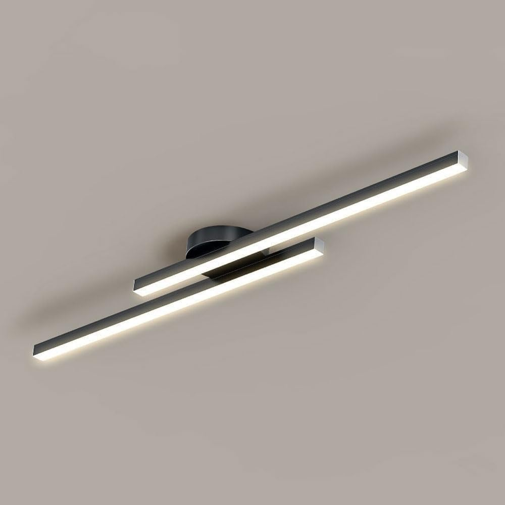 Modern Aluminium Semi Flush Mount LED Ceiling Light - view 11