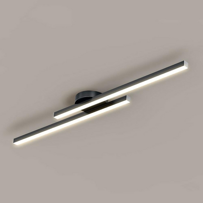 Modern Aluminium Semi Flush Mount LED Ceiling Light - view 11