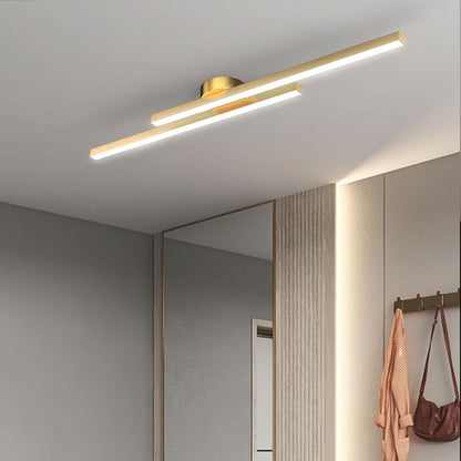 Modern Aluminium Semi Flush Mount LED Ceiling Light - view 15