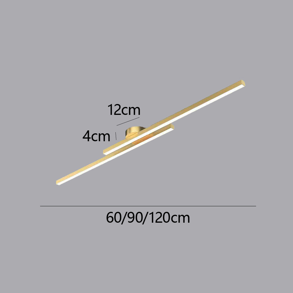 Modern Aluminium Semi Flush Mount LED Ceiling Light - view 17