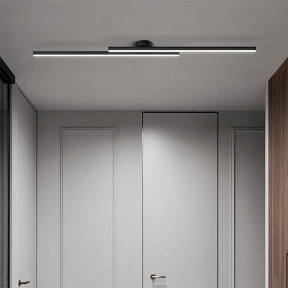 Modern Aluminium Semi Flush Mount LED Ceiling Light - view 19