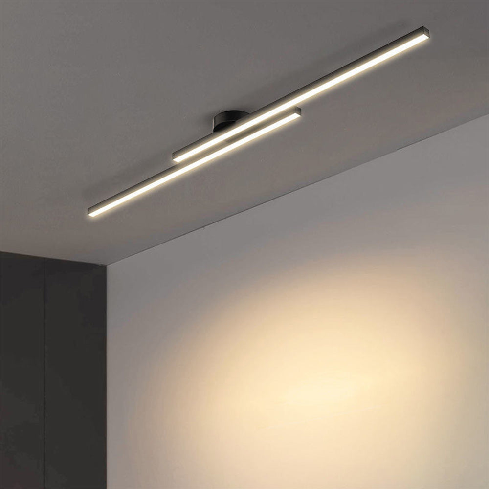 Modern Aluminium Semi Flush Mount LED Ceiling Light - view 20