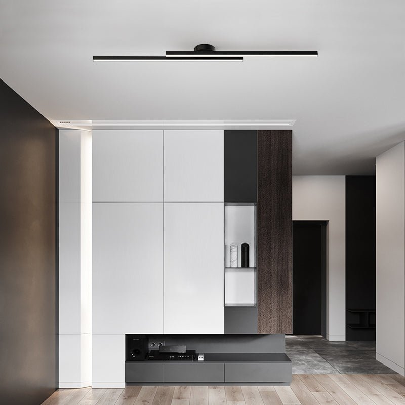 Modern Aluminium Semi Flush Mount LED Ceiling Light - view 22