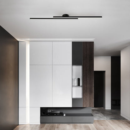 Modern Aluminium Semi Flush Mount LED Ceiling Light - view 22