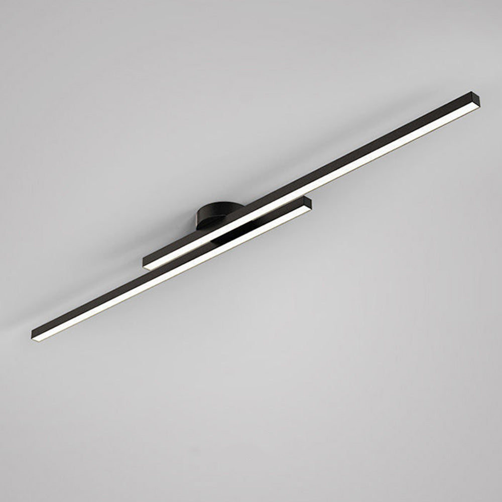 Modern Aluminium Semi Flush Mount LED Ceiling Light - view 8