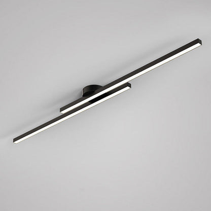 Modern Aluminium Semi Flush Mount LED Ceiling Light - view 8