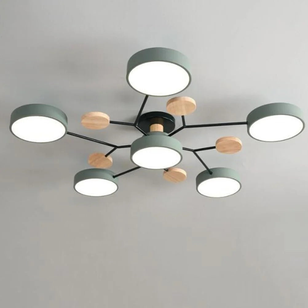 Modern Halo LED Semi-Flush Ceiling Light for Stylish Spaces - view 1