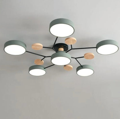 Modern Halo LED Semi-Flush Ceiling Light for Stylish Spaces - view 1