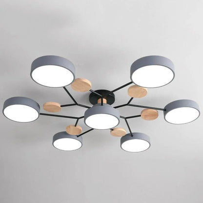 Modern Halo LED Semi-Flush Ceiling Light for Stylish Spaces - view 12