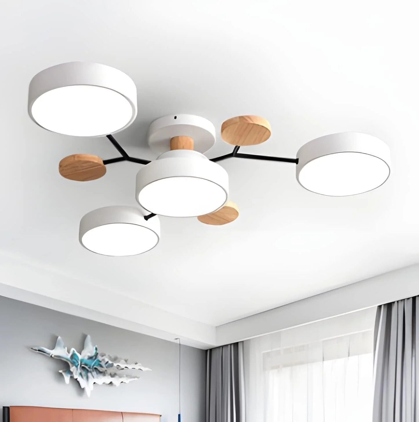 Modern Halo LED Semi-Flush Ceiling Light for Stylish Spaces - view 13