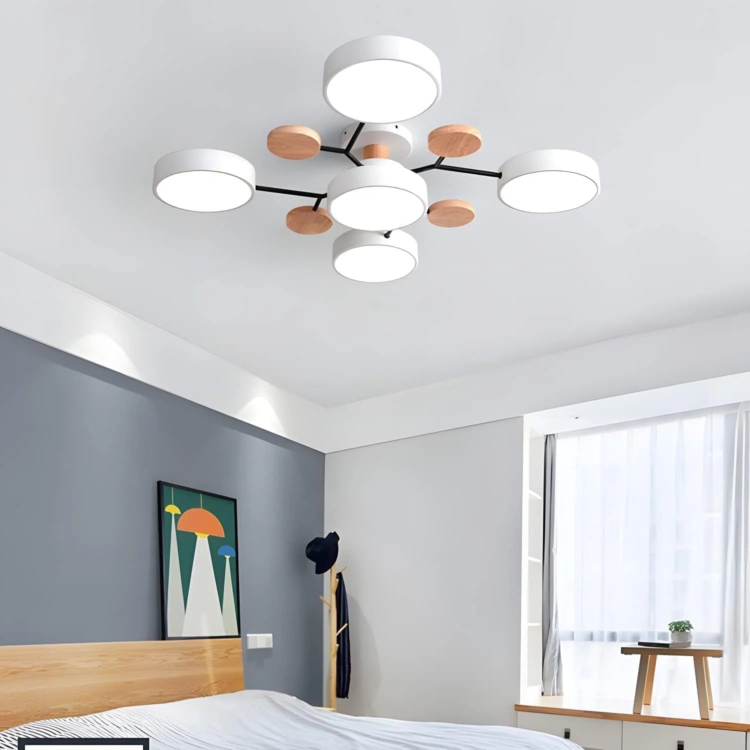Modern Halo LED Semi-Flush Ceiling Light for Stylish Spaces - view 16