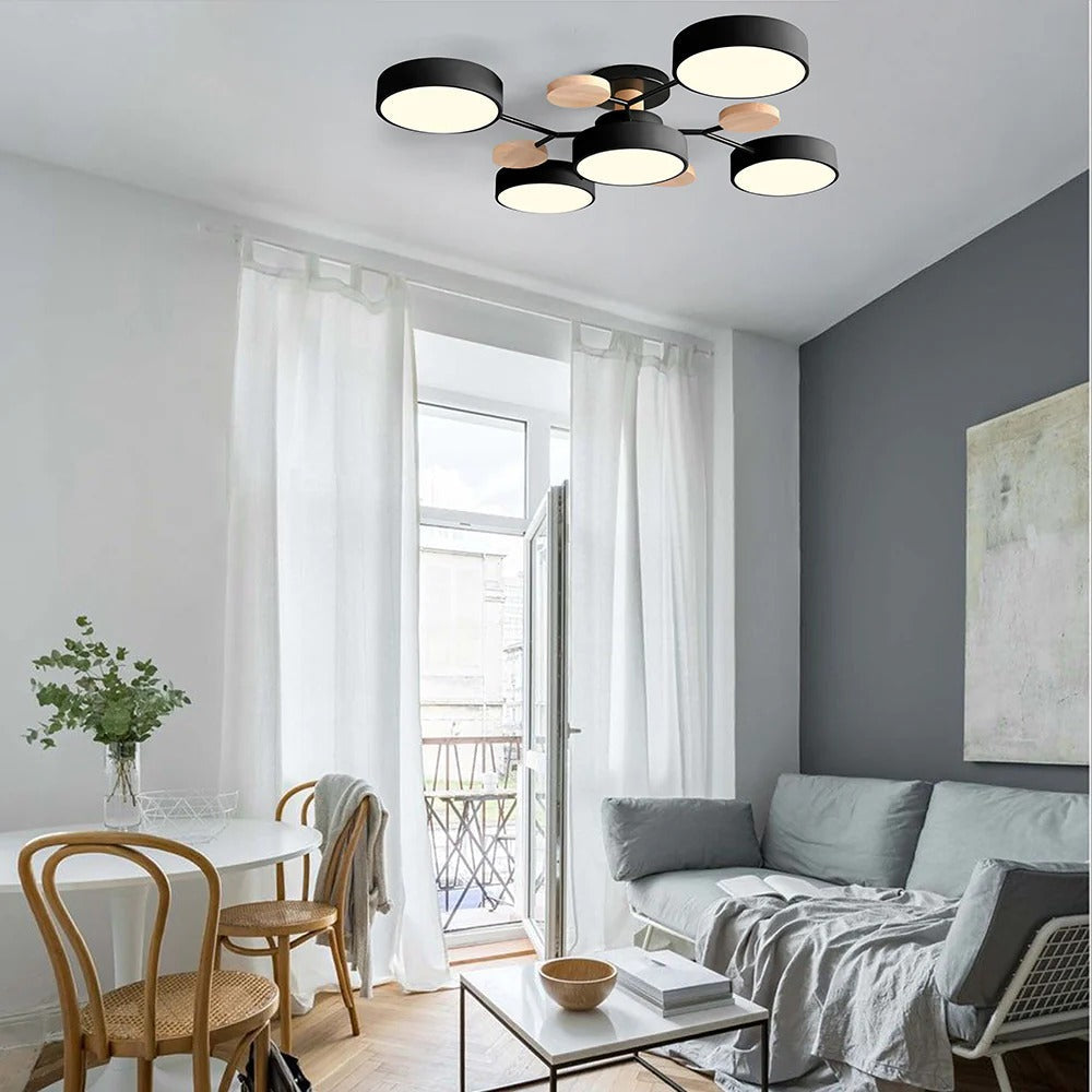 Modern Halo LED Semi-Flush Ceiling Light for Stylish Spaces - view 28