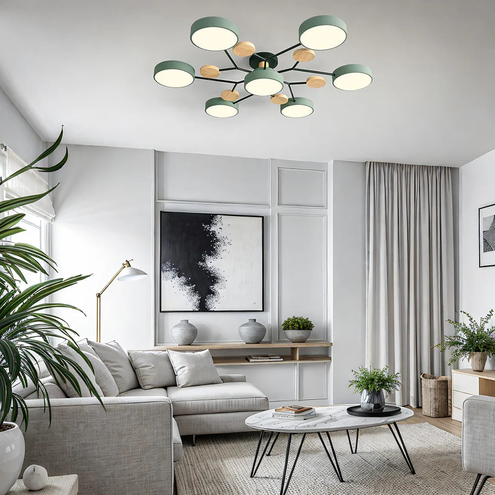 Modern Halo LED Semi-Flush Ceiling Light for Stylish Spaces - view 3