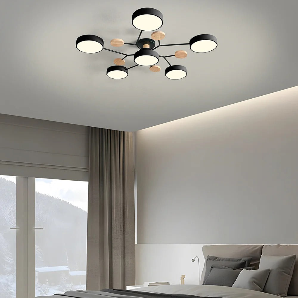 Modern Halo LED Semi-Flush Ceiling Light for Stylish Spaces - view 34