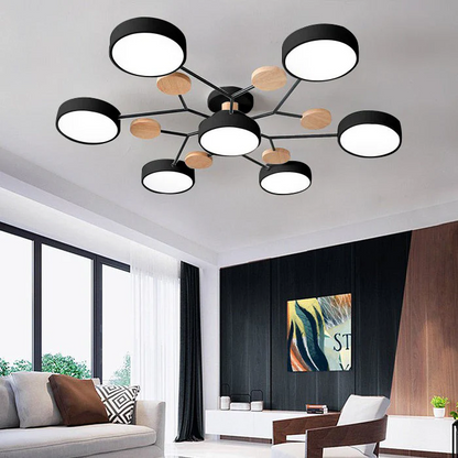 Modern Halo LED Semi-Flush Ceiling Light for Stylish Spaces - view 35
