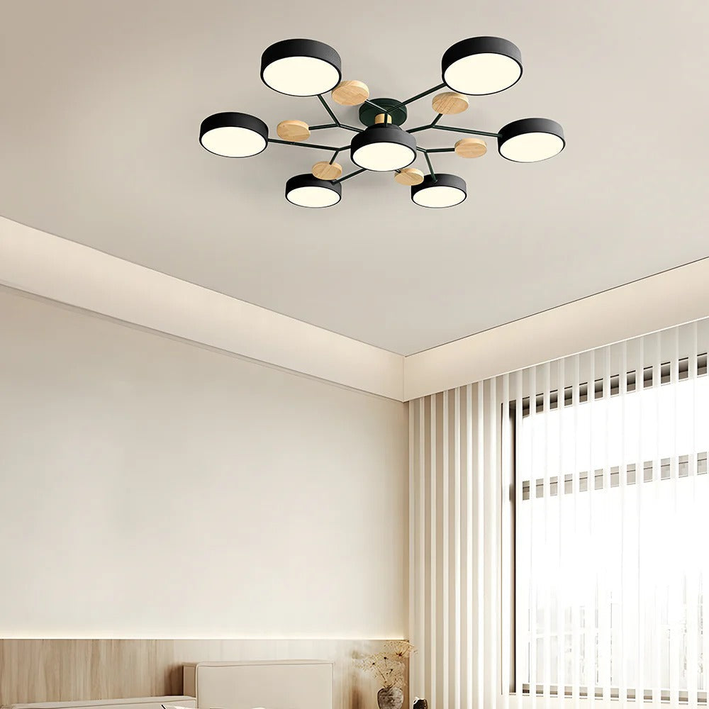 Modern Halo LED Semi-Flush Ceiling Light for Stylish Spaces - view 36