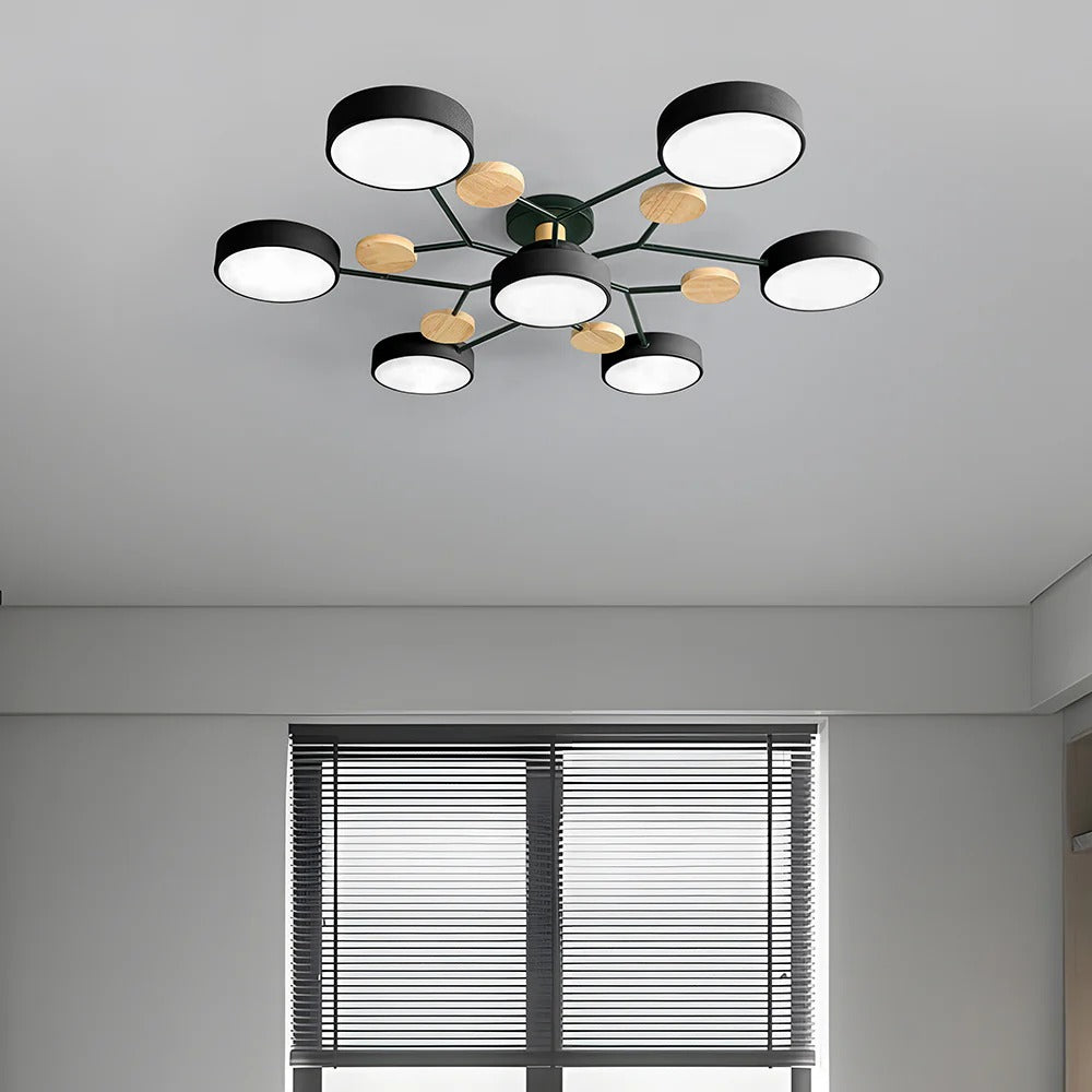 Modern Halo LED Semi-Flush Ceiling Light for Stylish Spaces - view 37
