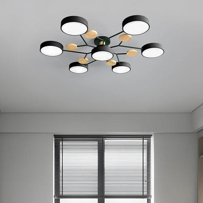 Modern Halo LED Semi-Flush Ceiling Light for Stylish Spaces - view 37
