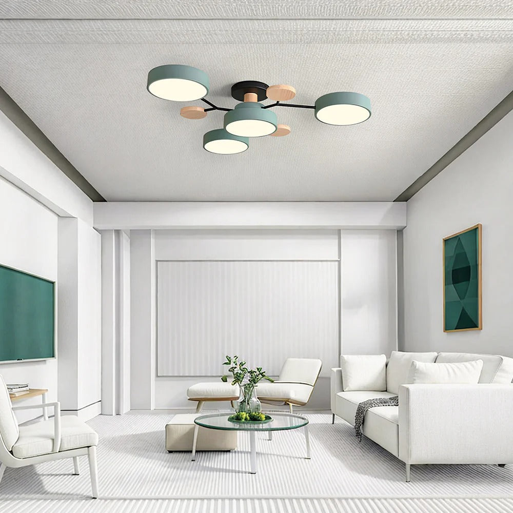 Modern Halo LED Semi-Flush Ceiling Light for Stylish Spaces - view 38