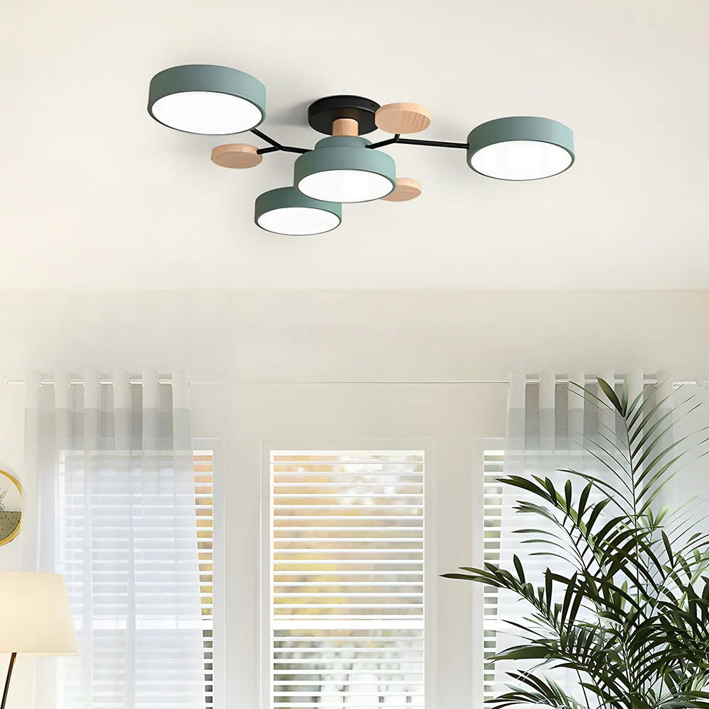 Modern Halo LED Semi-Flush Ceiling Light for Stylish Spaces - view 40