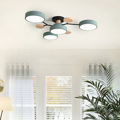 Modern Halo LED Semi-Flush Ceiling Light for Stylish Spaces - view 40