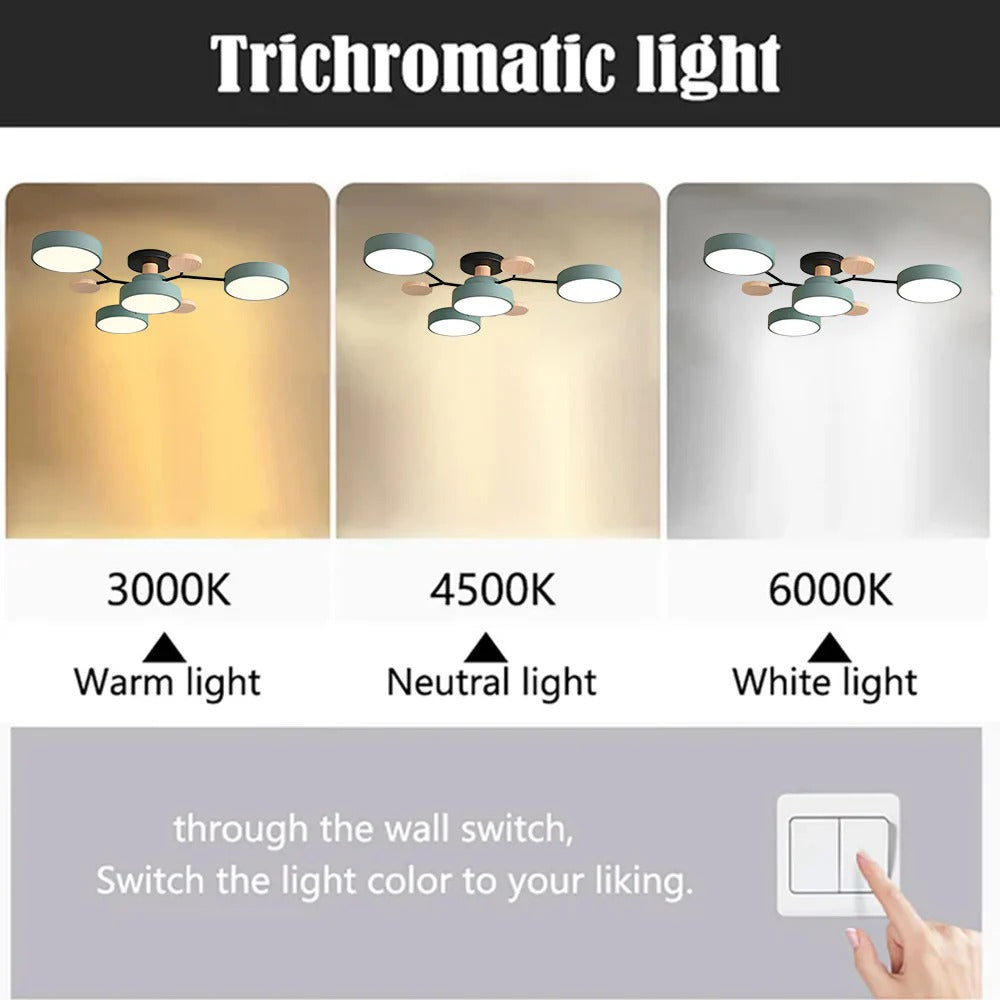 Modern Halo LED Semi-Flush Ceiling Light for Stylish Spaces - view 5