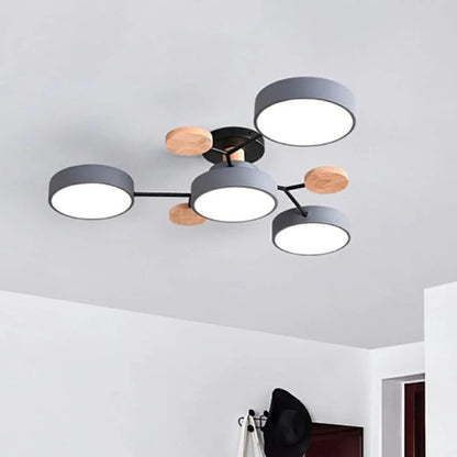 Modern Halo LED Semi-Flush Ceiling Light for Stylish Spaces - view 6