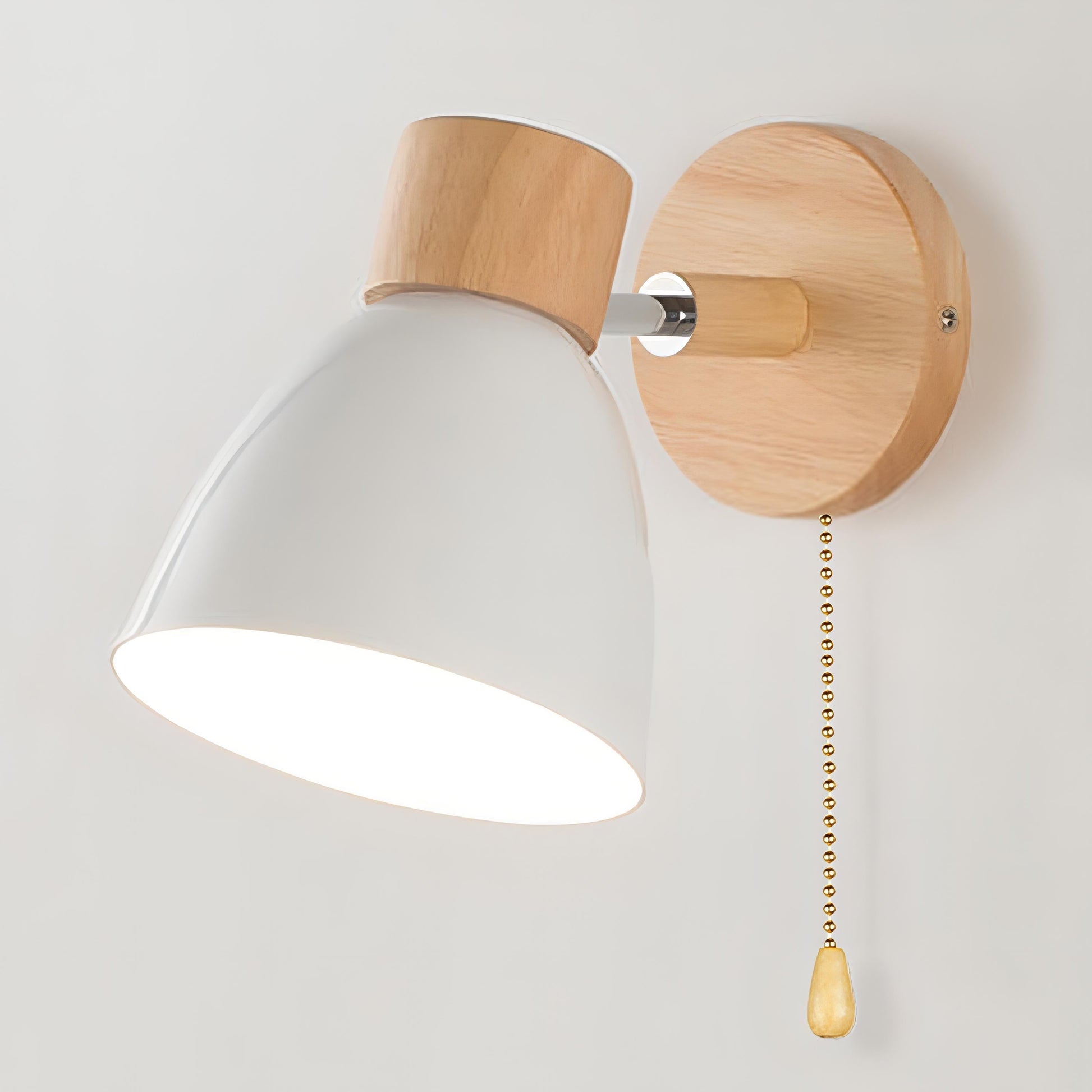 Modern Scandinavian Wall Lights with Pull Switch - view 3