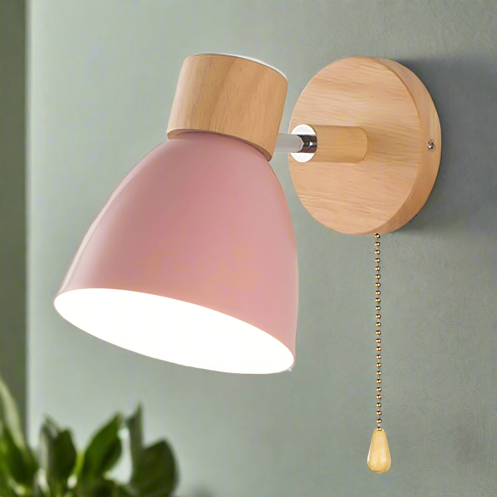 Modern Scandinavian Wall Lights with Pull Switch - view 7