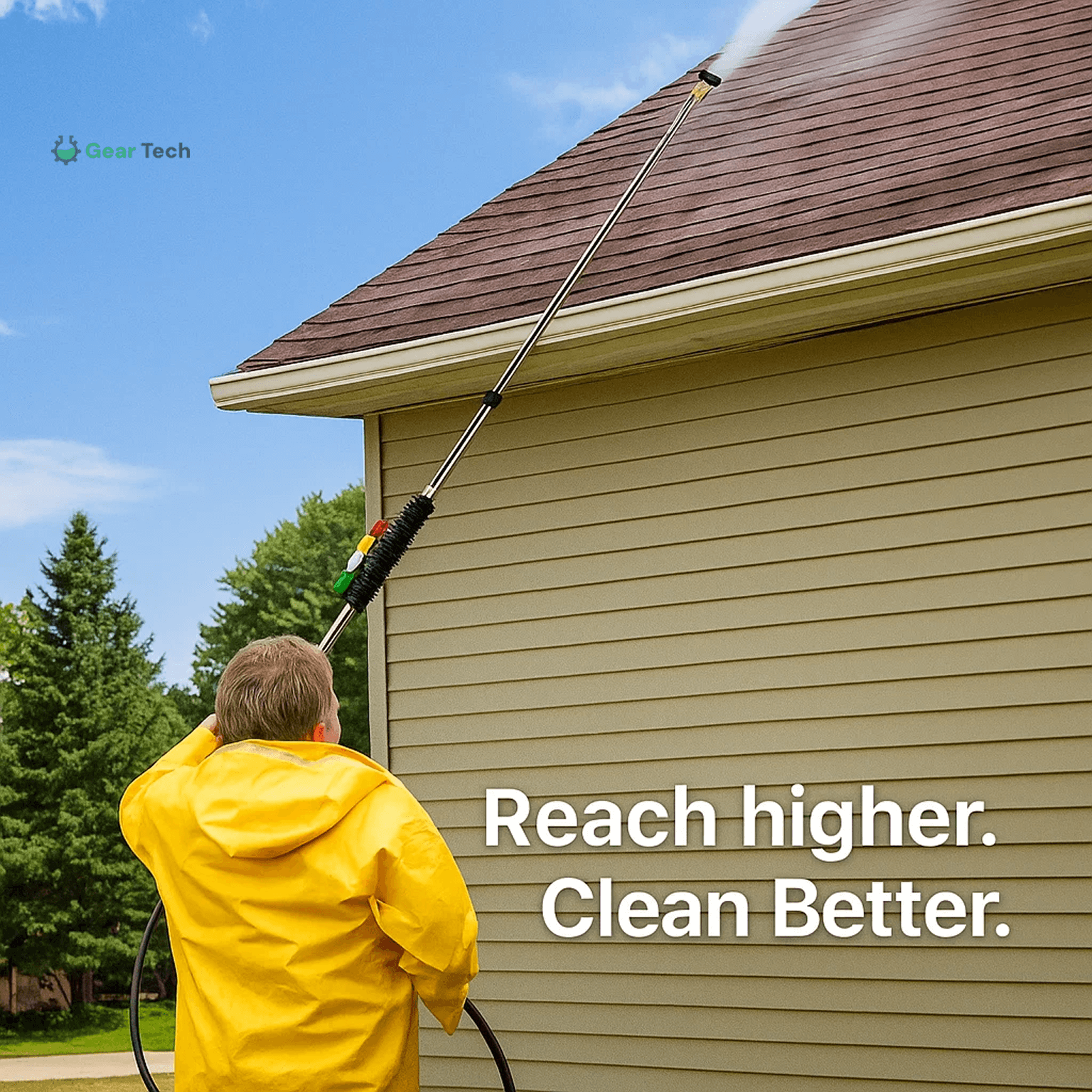 Telescoping High Pressure Washer Wand Set - 4000 PSI, Gutter & Roof Cleaning - view 6