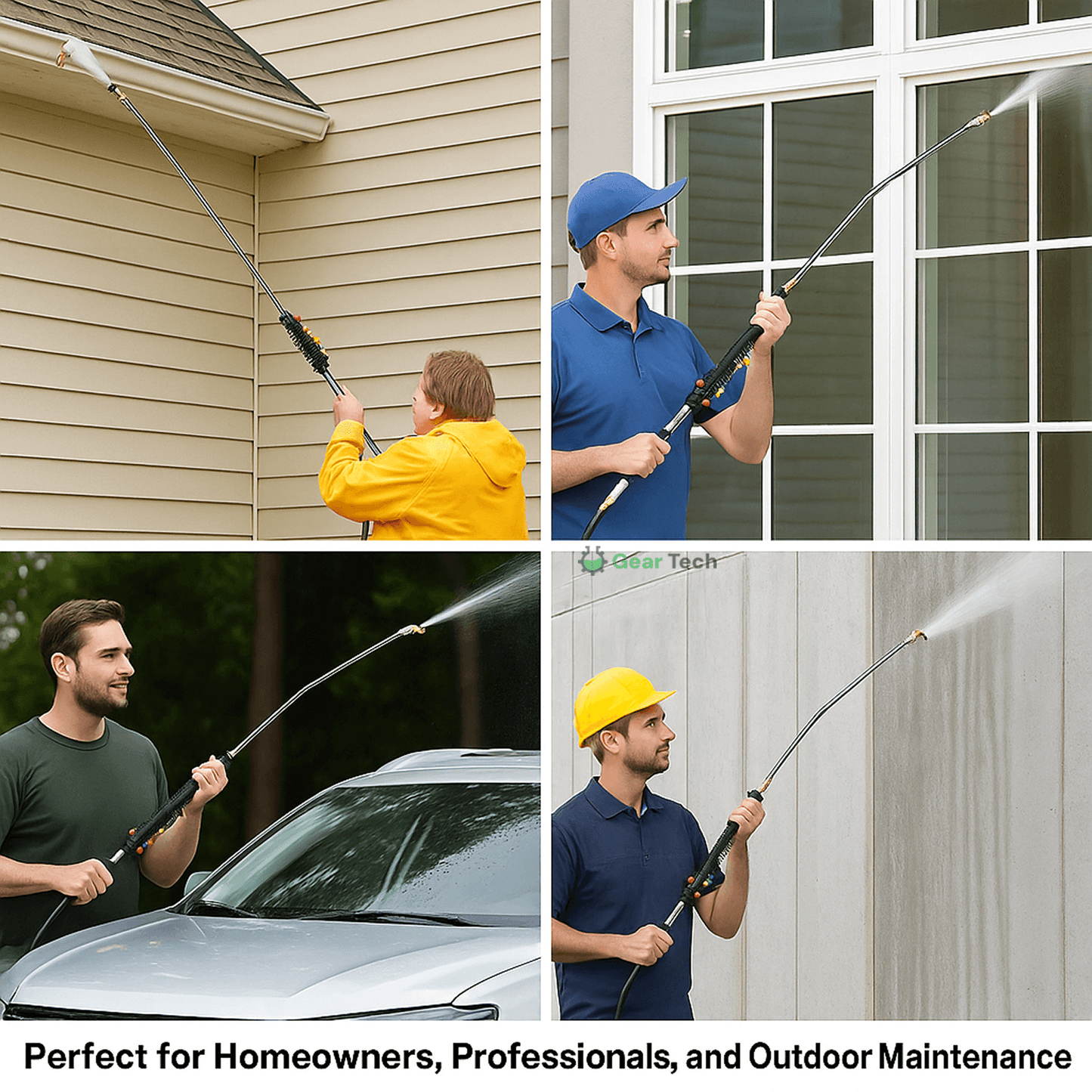 Telescoping High Pressure Washer Wand Set - 4000 PSI, Gutter & Roof Cleaning - view 7