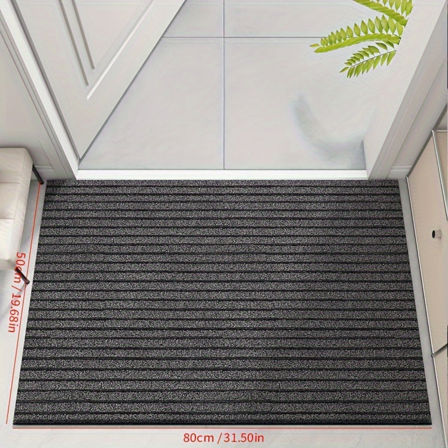 Weatherproof Non-Slip Outdoor Rug for Entrance - view 1